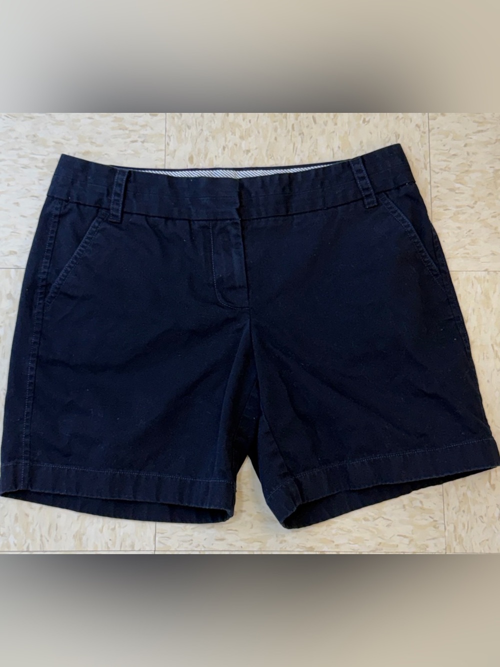 J. Crew Women’s Navy Classic Chino Shorts Size 4